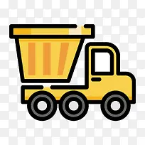 扁平化垃圾车PNG下载-空若网 扁平化垃圾车PNG下载-空若网