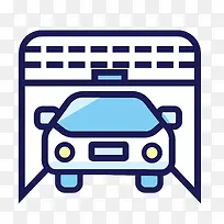 扁平化洗车机PNG下载-空若网 扁平化洗车机PNG下载-空若网