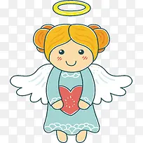 红色爱心天使-空若网 红色爱心天使-空若网