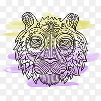 矢量图腾狮子-空若网 矢量图腾狮子-空若网