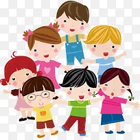 小孩子扁平化装饰元素-空若网 小孩子扁平化装饰元素-空若网