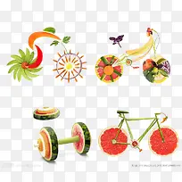 创意水果元素-空若网 创意水果元素-空若网