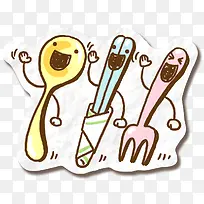 卡通餐具-空若网 卡通餐具-空若网