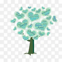 爱心树矢量图-空若网 爱心树矢量图-空若网