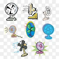 彩色电风扇素材合集-空若网 彩色电风扇素材合集-空若网