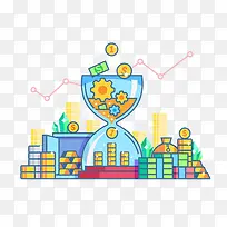 扁平化金币元素-空若网 扁平化金币元素-空若网