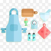 矢量手绘厨房用品-空若网 矢量手绘厨房用品-空若网