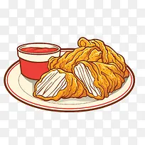 卡通炸鸡食物设计-空若网 卡通炸鸡食物设计-空若网