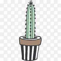 卡通手绘仙人掌-空若网 卡通手绘仙人掌-空若网