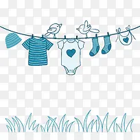 晒衣服免抠-空若网 晒衣服免抠-空若网