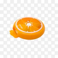 橘子形状橙色药盒-空若网 橘子形状橙色药盒-空若网