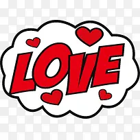 大红色爱情贴纸-空若网 大红色爱情贴纸-空若网