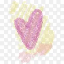 粉色铅笔画手绘爱心-空若网 粉色铅笔画手绘爱心-空若网