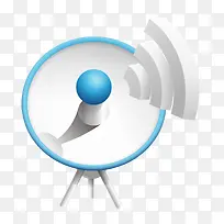 灰色立体天线网络接收器-空若网 灰色立体天线网络接收器-空若网