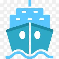 扁平化游轮PNG下载-空若网 扁平化游轮PNG下载-空若网