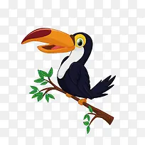 矢量乌鸦和树枝-空若网 矢量乌鸦和树枝-空若网