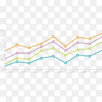 矢量创意设计数据折线图-空若网 矢量创意设计数据折线图-空若网