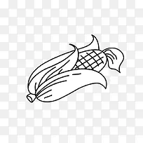 美味玉米简笔画食物-空若网 美味玉米简笔画食物-空若网