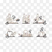 白色简约线性标签-空若网 白色简约线性标签-空若网