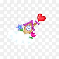 爱心 小屋 卡通手绘-空若网 爱心 小屋 卡通手绘-空若网