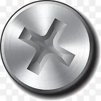 银色金属拉丝螺丝帽-空若网 银色金属拉丝螺丝帽-空若网