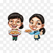 端着食物的小孩-空若网 端着食物的小孩-空若网