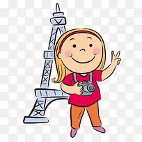 卡通小女孩-空若网 卡通小女孩-空若网