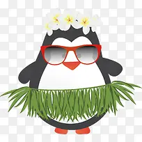 跳草裙舞的企鹅-空若网 跳草裙舞的企鹅-空若网