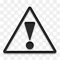 黑色惊叹号三角形图标-空若网 黑色惊叹号三角形图标-空若网