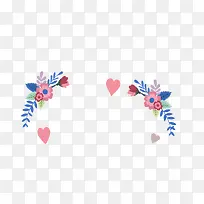 花环结婚卡通矢量素材-空若网 花环结婚卡通矢量素材-空若网