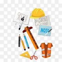 矢量卡通装修工具-空若网 矢量卡通装修工具-空若网