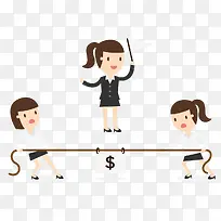 矢量扁平化拔河-空若网 矢量扁平化拔河-空若网