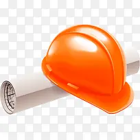 矢量手绘安全帽与施工图-空若网 矢量手绘安全帽与施工图-空若网