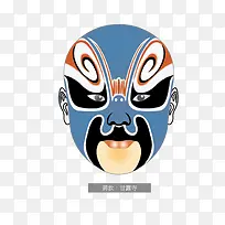 京剧脸谱蒋钦甘露寺-空若网 京剧脸谱蒋钦甘露寺-空若网