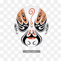 京剧脸谱宗候虎追妲己-空若网 京剧脸谱宗候虎追妲己-空若网