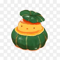 可爱的绿色南瓜-空若网 可爱的绿色南瓜-空若网