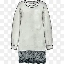 灰色手绘的上衣时装-空若网 灰色手绘的上衣时装-空若网