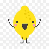 黄色欢呼的梨子水果表情-空若网 黄色欢呼的梨子水果表情-空若网