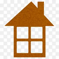 棕色创意房子-空若网 棕色创意房子-空若网