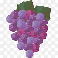 矢量创意抽象水果葡萄-空若网 矢量创意抽象水果葡萄-空若网