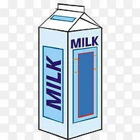 牛奶盒手绘卡通-空若网 牛奶盒手绘卡通-空若网