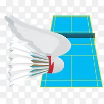 矢量羽毛球场-空若网 矢量羽毛球场-空若网
