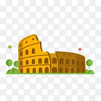 大楼破楼楼房卡通矢量素材-空若网 大楼破楼楼房卡通矢量素材-空若网