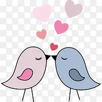 情人节恩爱的小鸟-空若网 情人节恩爱的小鸟-空若网