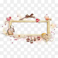 唯美爱心鸟笼边框-空若网 唯美爱心鸟笼边框-空若网