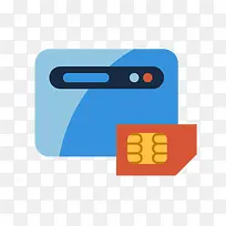 卡通矢量手机SIM卡-空若网 卡通矢量手机SIM卡-空若网