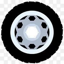 菱形黑色车轮轮毂-空若网 菱形黑色车轮轮毂-空若网