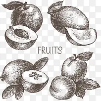 抽象手绘水果图案-空若网 抽象手绘水果图案-空若网