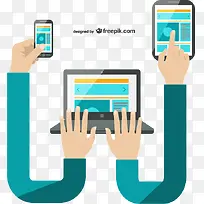 笔记本电脑 插图 电话 电脑-空若网 笔记本电脑 插图 电话 电脑-空若网