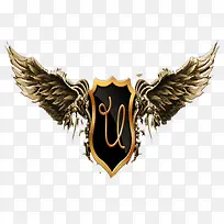 金黄色翅膀徽章-空若网 金黄色翅膀徽章-空若网